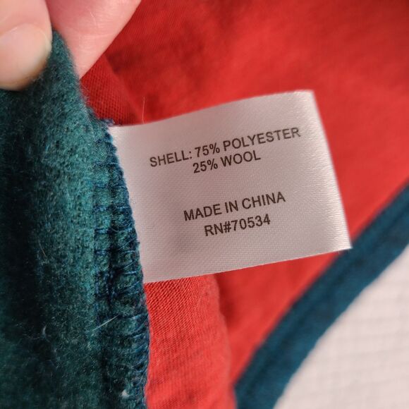 Orvis Vest Womens M Teal Blue/ Green Wool Blend Fleece Sweater Full Zip *read - Picture 12 of 14